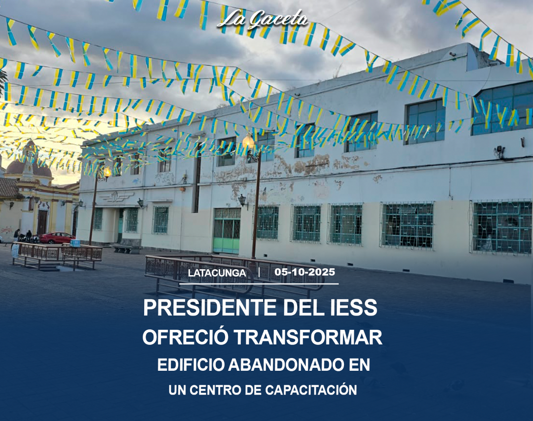 Presidente del IESS ofreció transformar edificio abandonado en un centro de especialidades