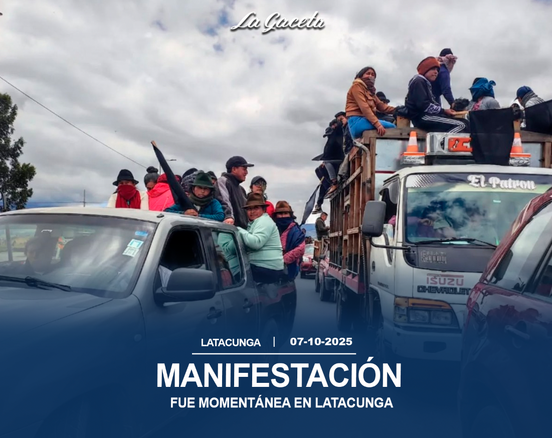 Manifestación fue momentánea en Latacunga