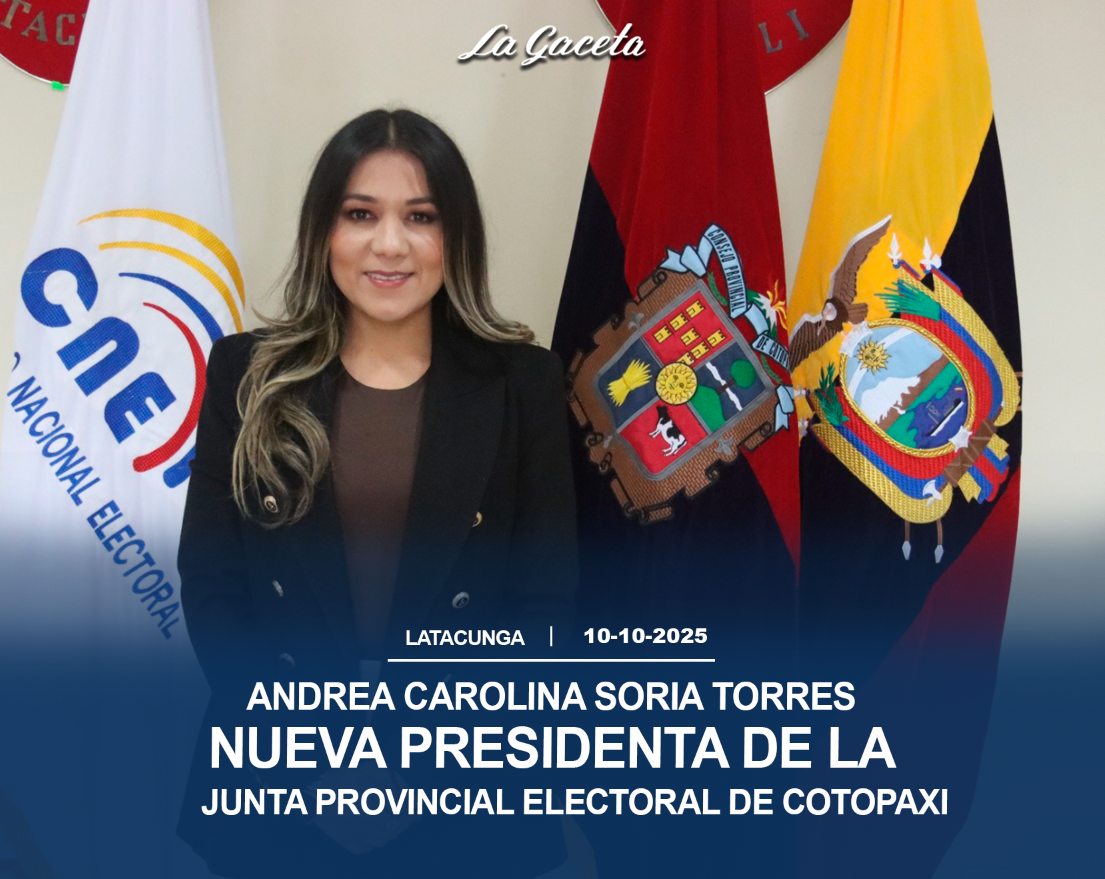 Junta Provincial Electoral de Cotopaxi designó presidenta