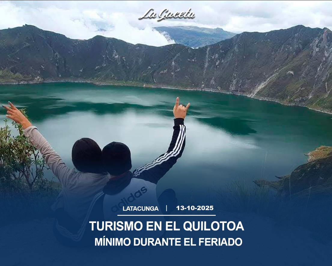 Turismo en el Quilotoa mínimo durante el feriado
