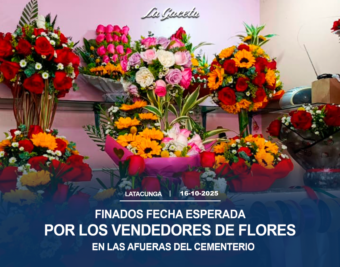 Finados fecha esperada por los vendedores de flores en las afueras del cementerio