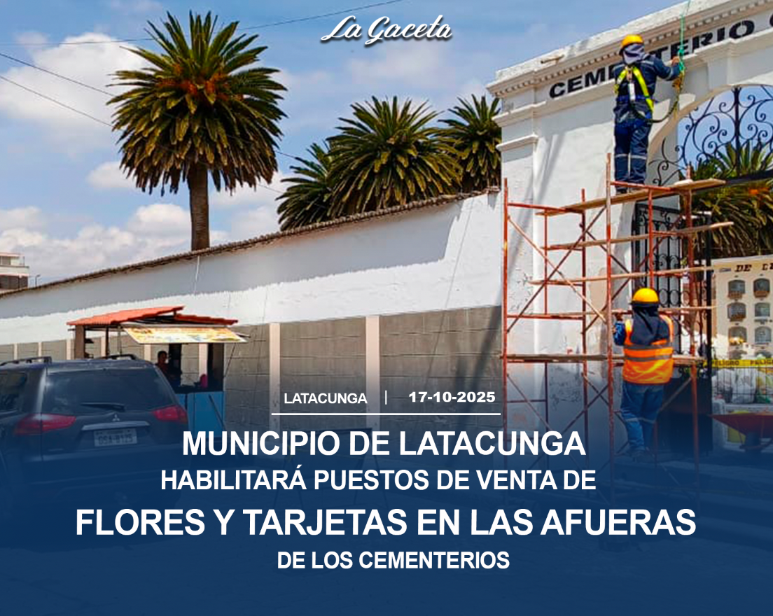 Habilitará puestos para la venta de flores y tarjetas en las afueras de los cementerios