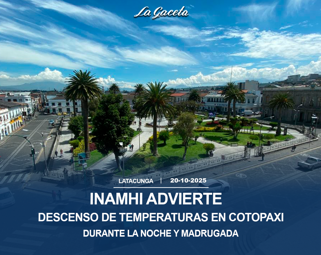 INAMHI advierte descenso de temperaturas en Cotopaxi durante la noche y madrugada
