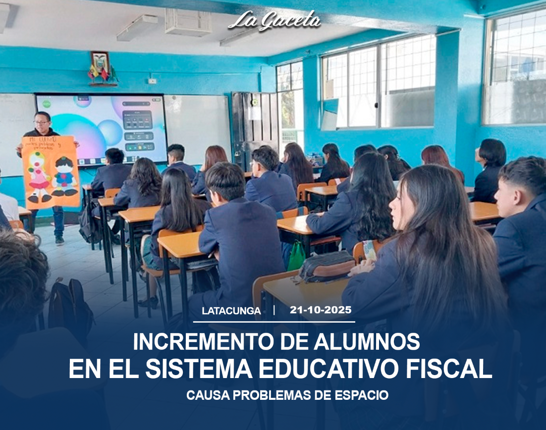 Incremento de alumnos en el sistema educativo fiscal causa problemas de espacio