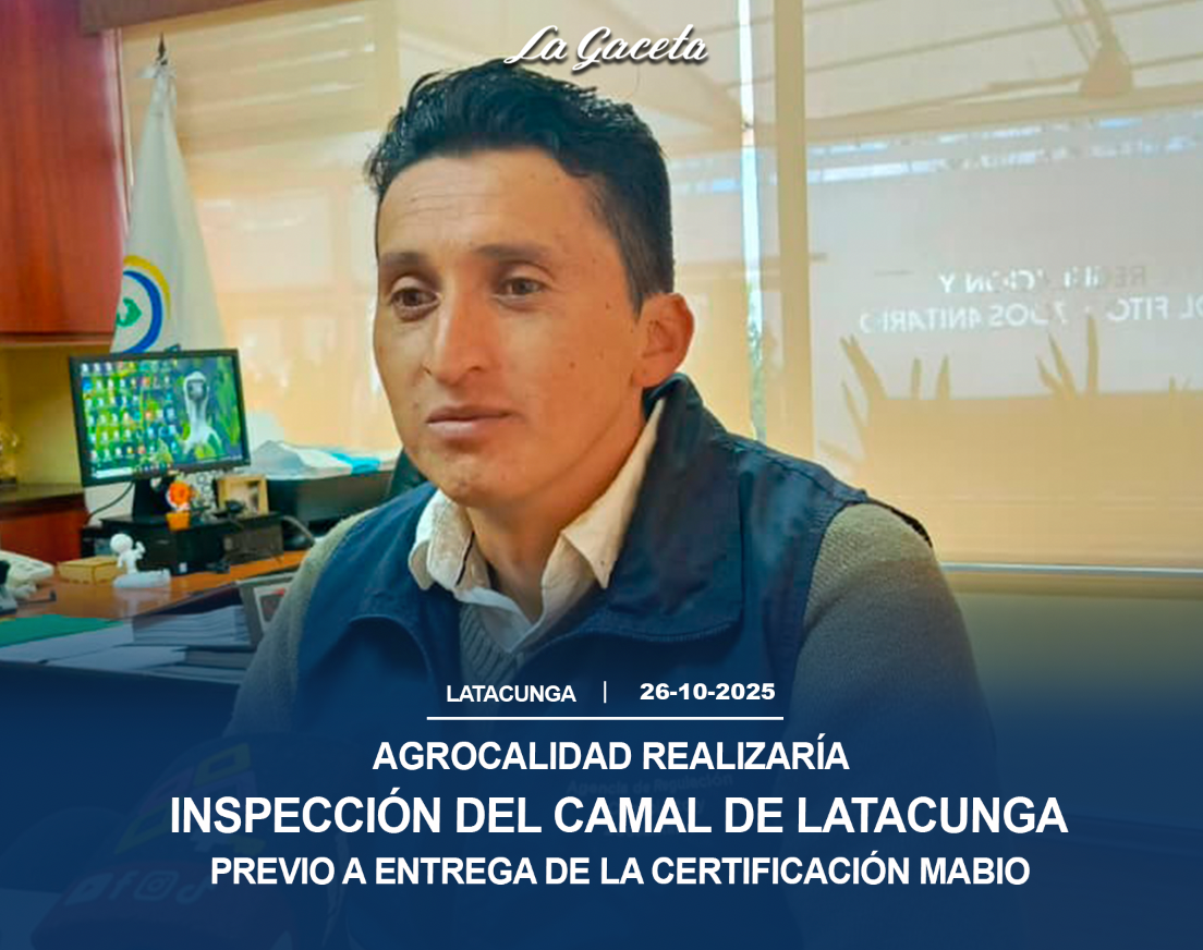 Agrocalidad en los próximos días realizaría la inspección del camal de Latacunga
