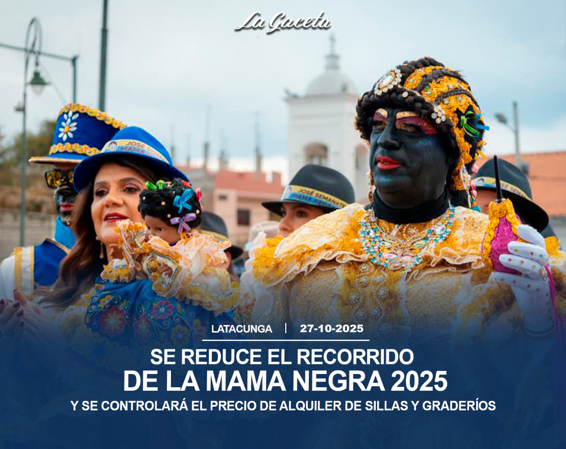 Se reduce el recorrido de la Mama Negra 2025 y se controlará el precio de alquiler de sillas y graderíos