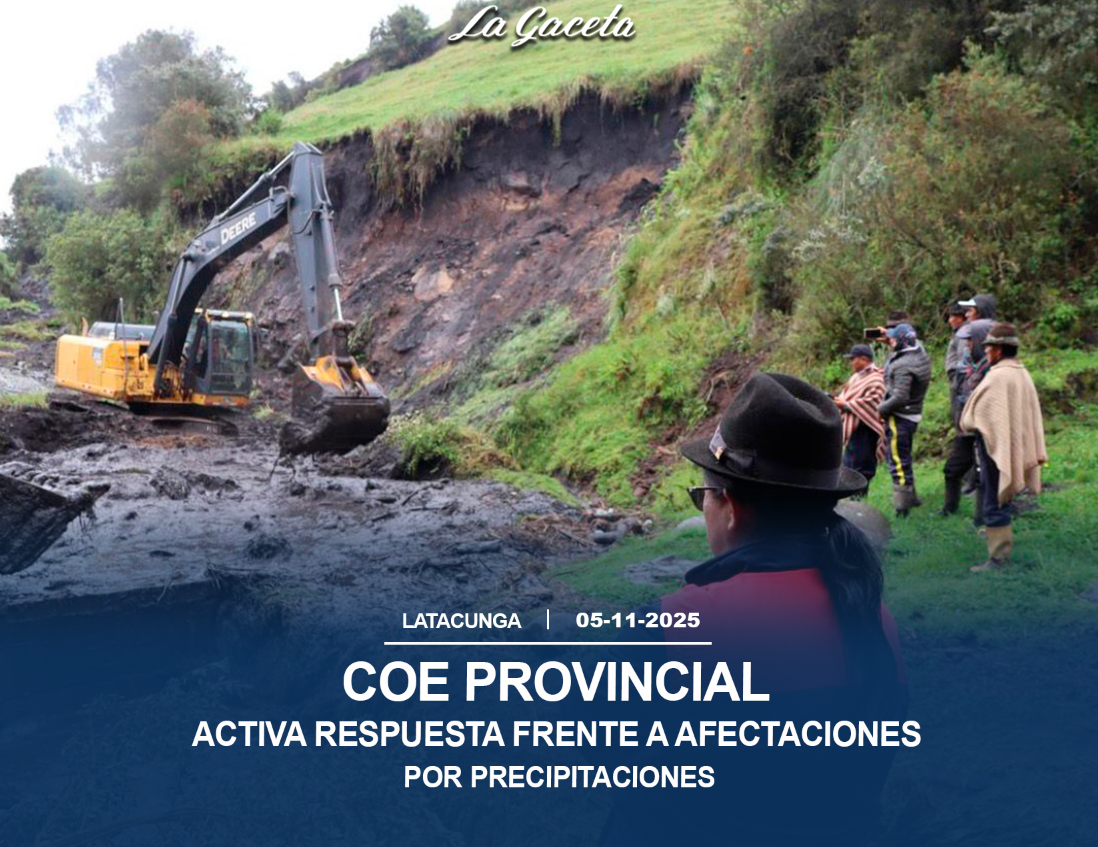 COE provincial activa respuesta Frente a afectaciones por precipitaciones