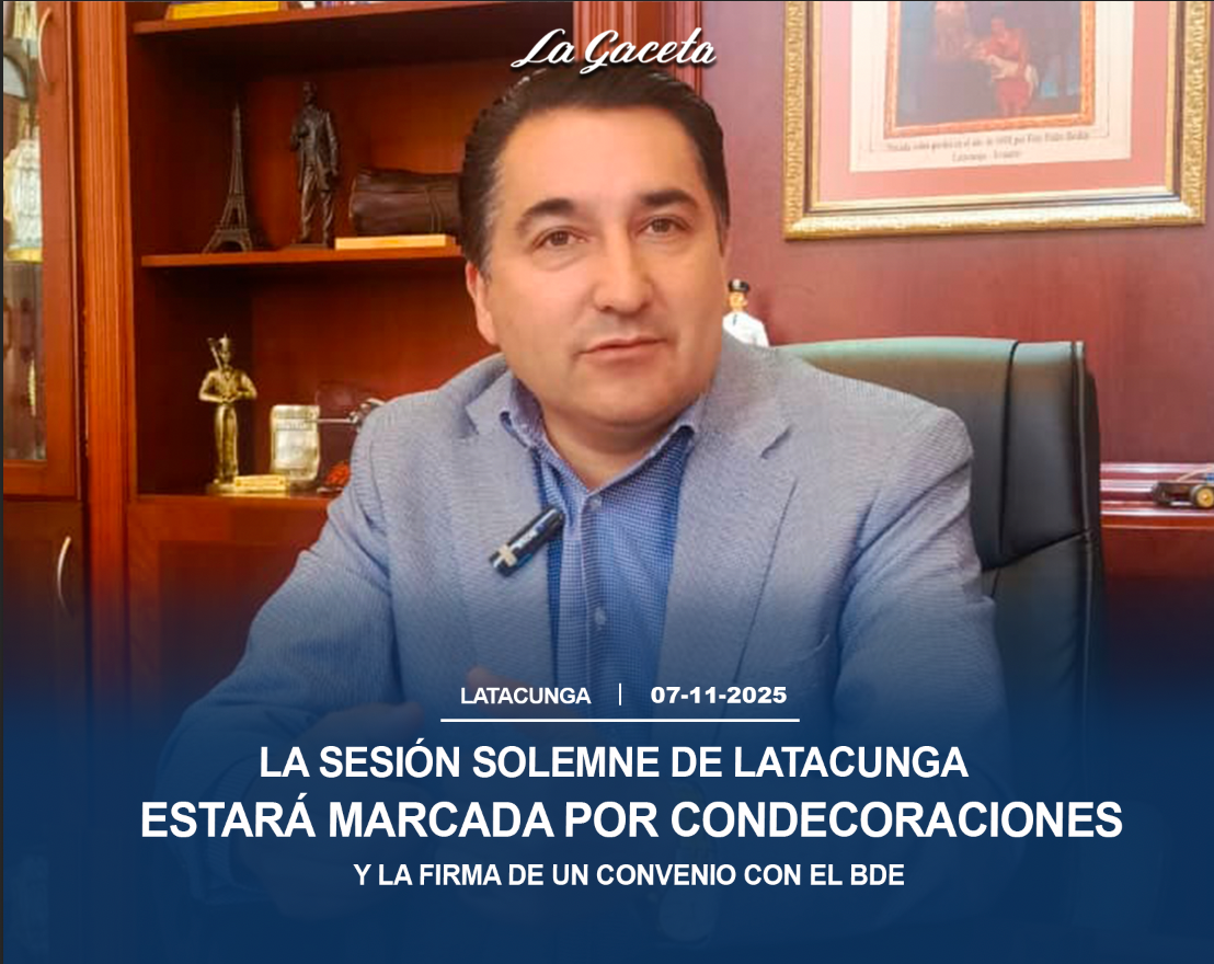 La sesión solemne de Latacunga estará marcada por condecoraciones y la firma de un convenio con el BDE