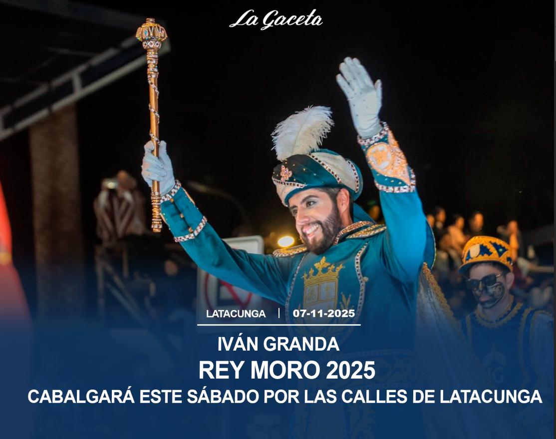 Iván Granda, Rey Moro 2025, cabalgará este sábado por las calles de Latacunga 