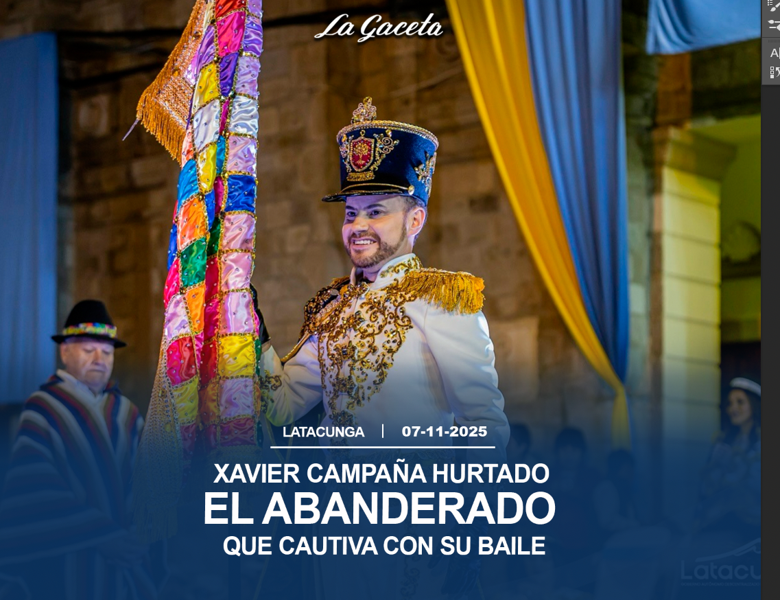 El abanderado que cautiva Con su baile