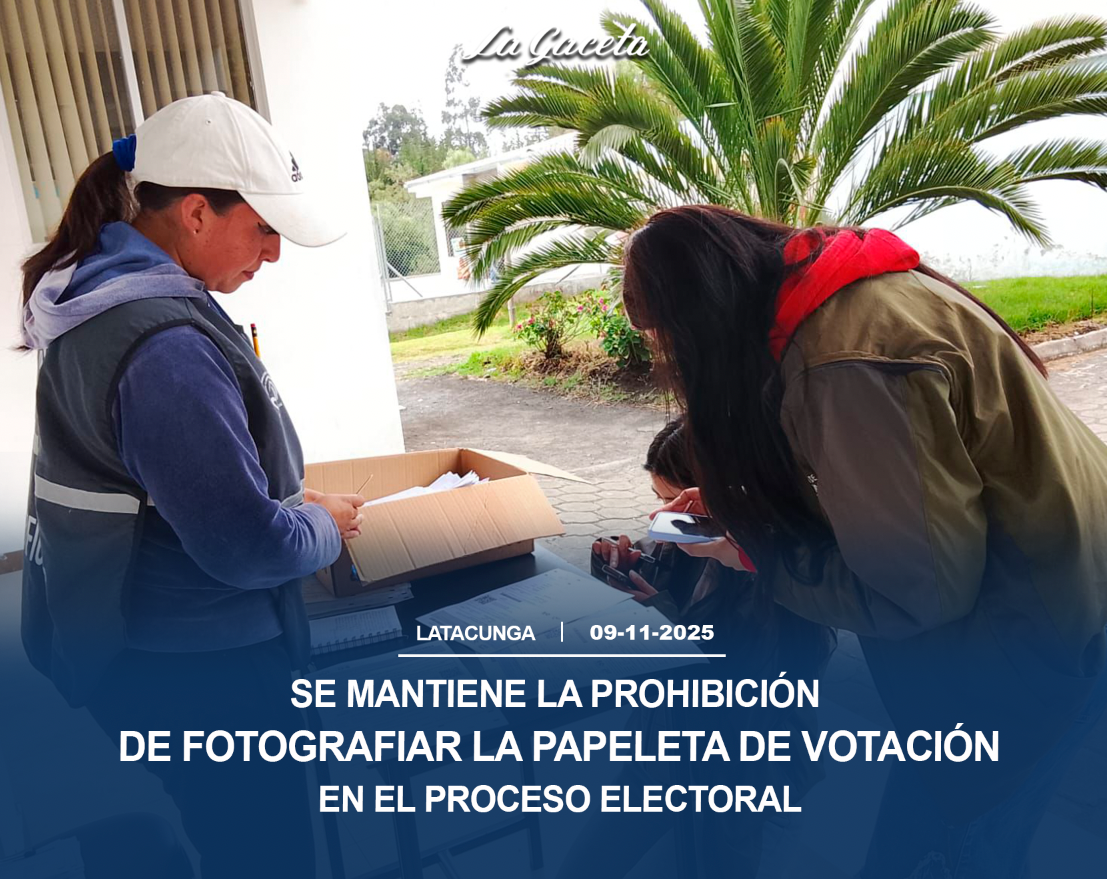 Se mantiene la prohibición de fotografiar la papeleta de votación en el proceso electoral