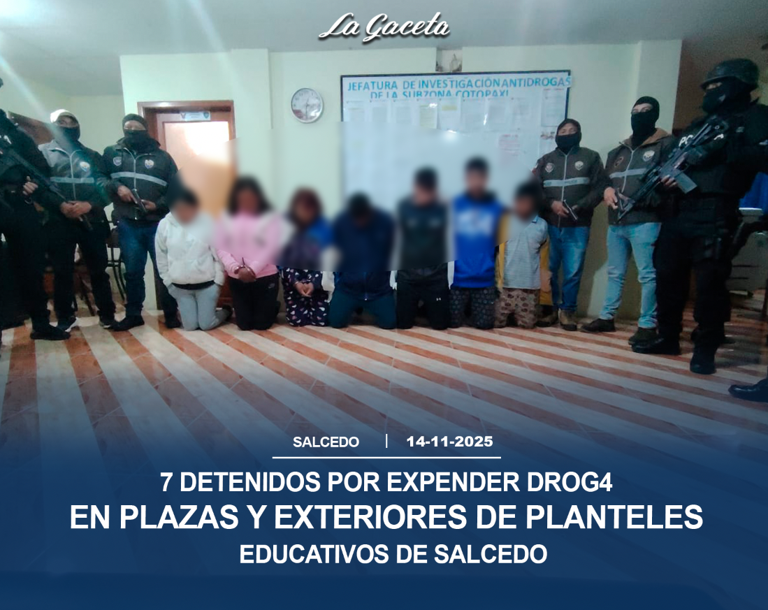 7 detenidos por expender droga