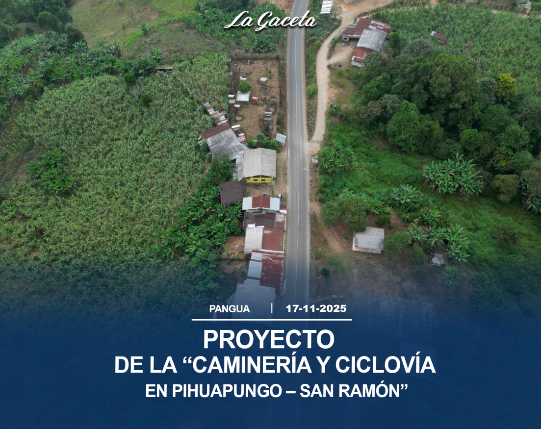 Proyecto de la “Caminería y Ciclovía en Pihuapungo – San Ramón”