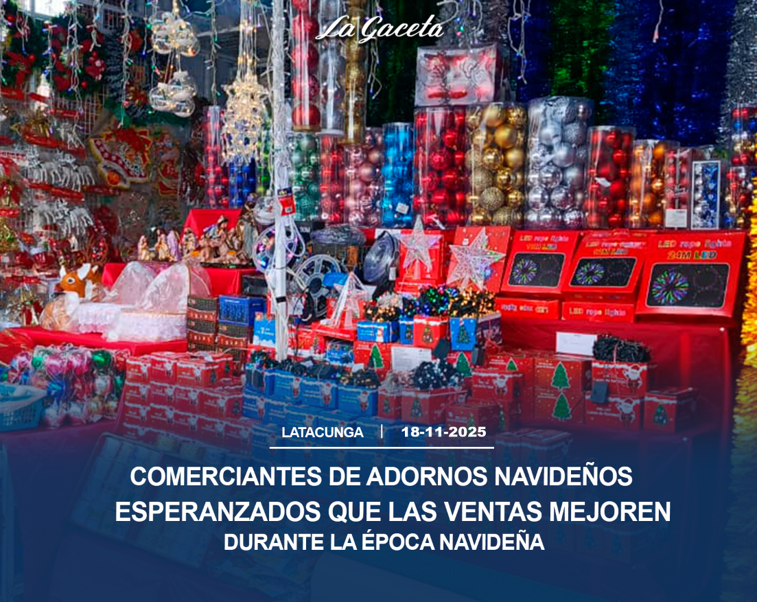Comerciantes de adornos navideños esperanzados que las ventas mejoren durante la época navideña