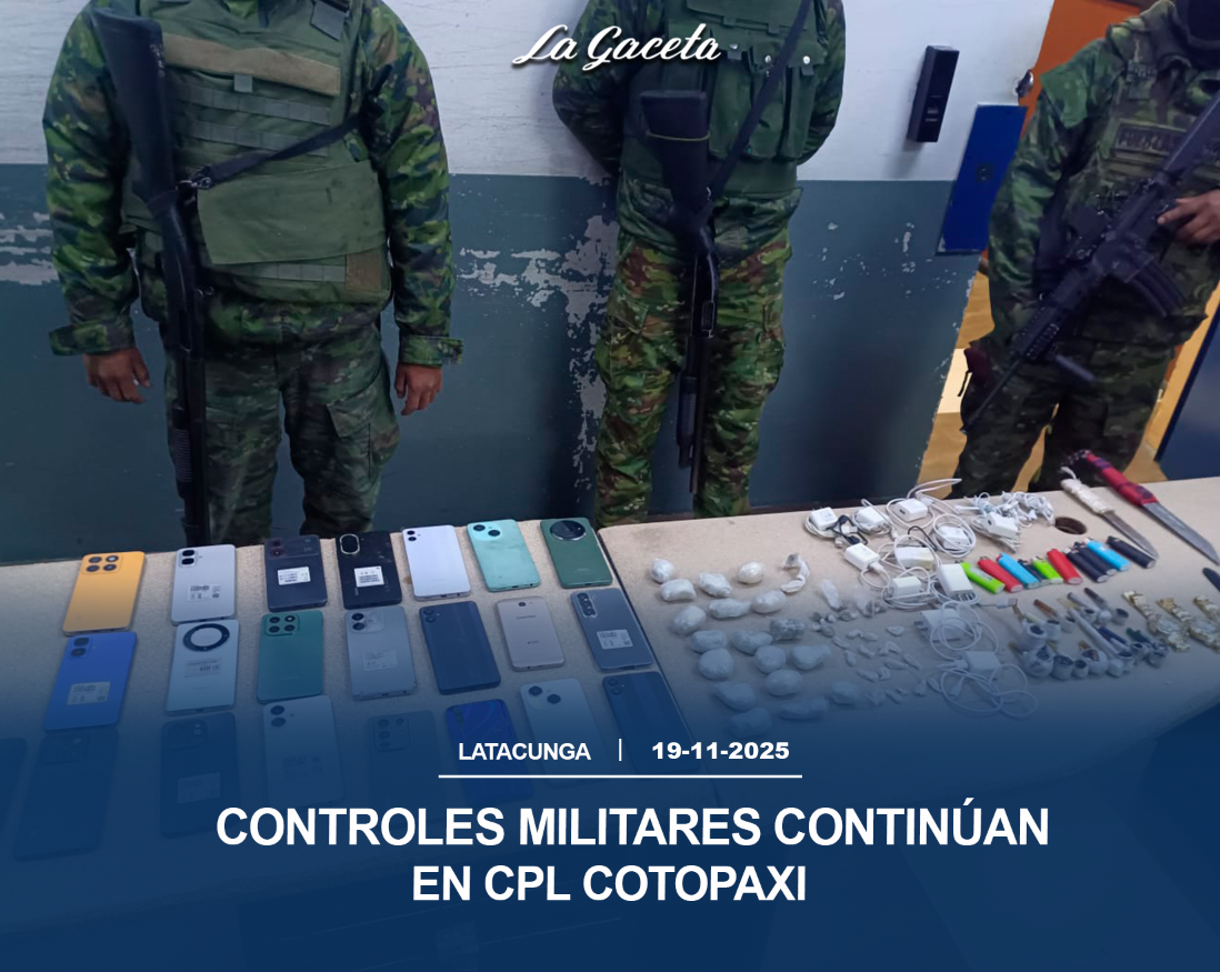 Controles militares continúan en CPL Cotopaxi