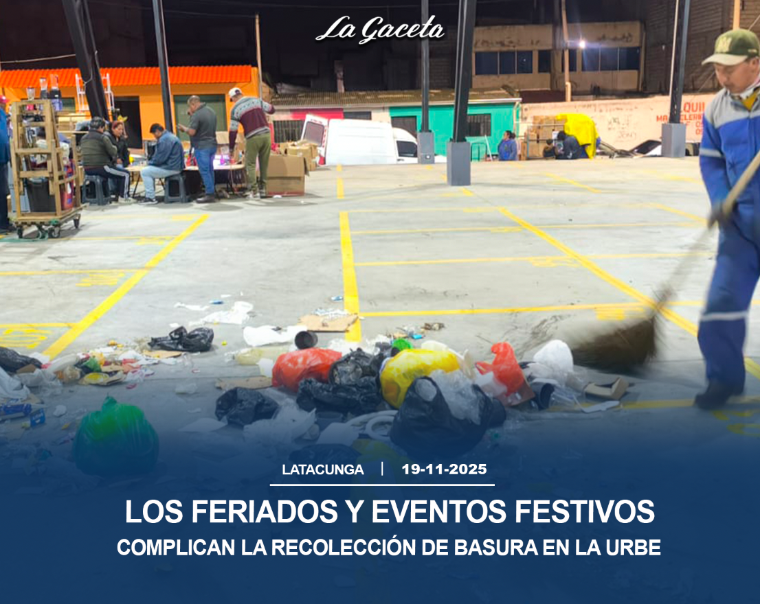 Los feriados y eventos festivos complican la recolección de basura en la urbe