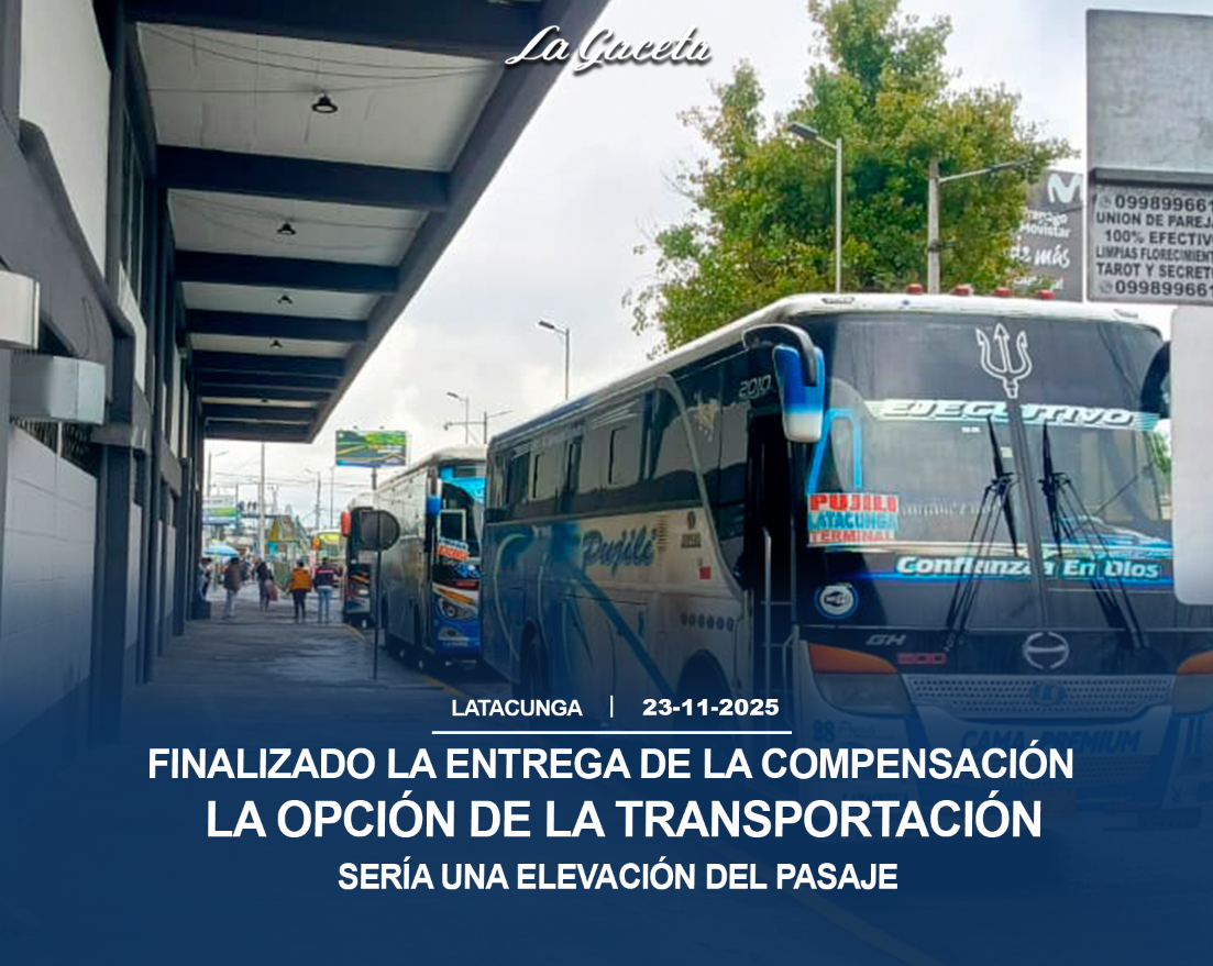 Finalizado la entrega de la compensación, la opción de la transportación sería una elevación del pasaje