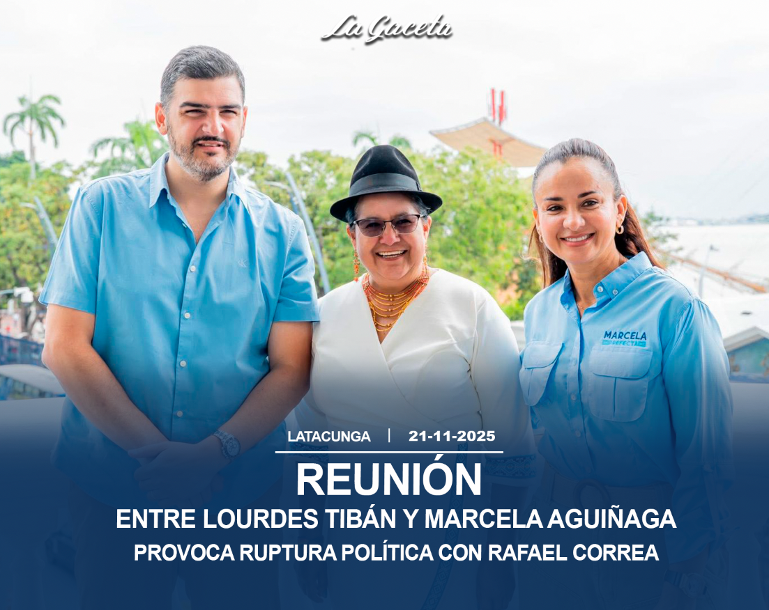 Reunión entre Lourdes Tibán y Marcela Aguiñaga provoca ruptura política con Rafael Correa