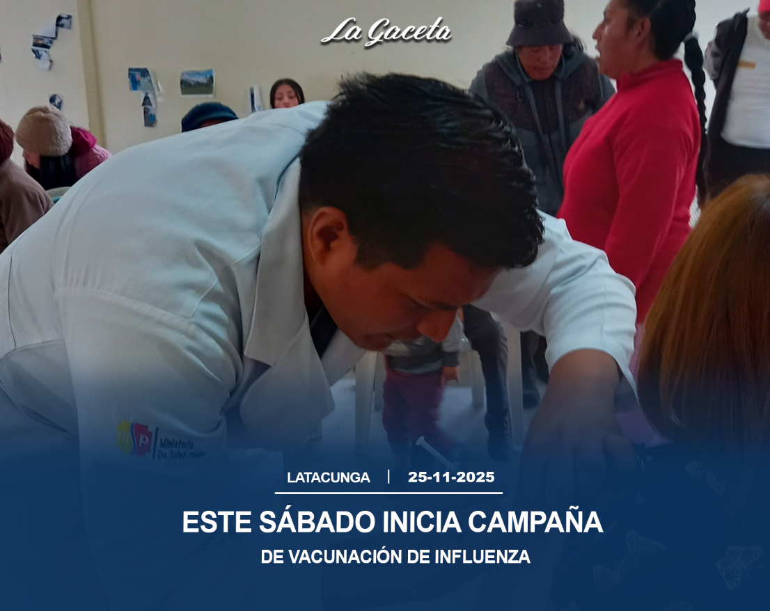 Este sábado inicia campaña de vacunación de influenza