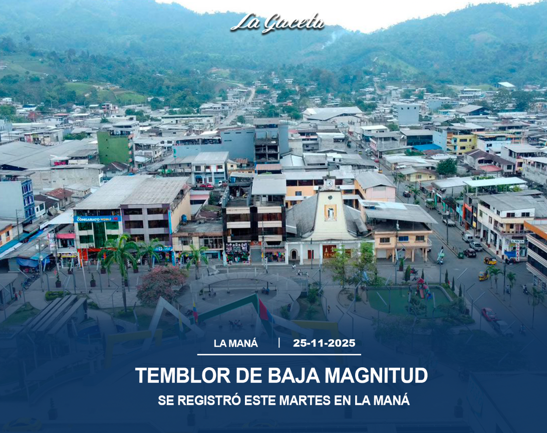 Temblor de baja magnitud se registró este martes en La Maná