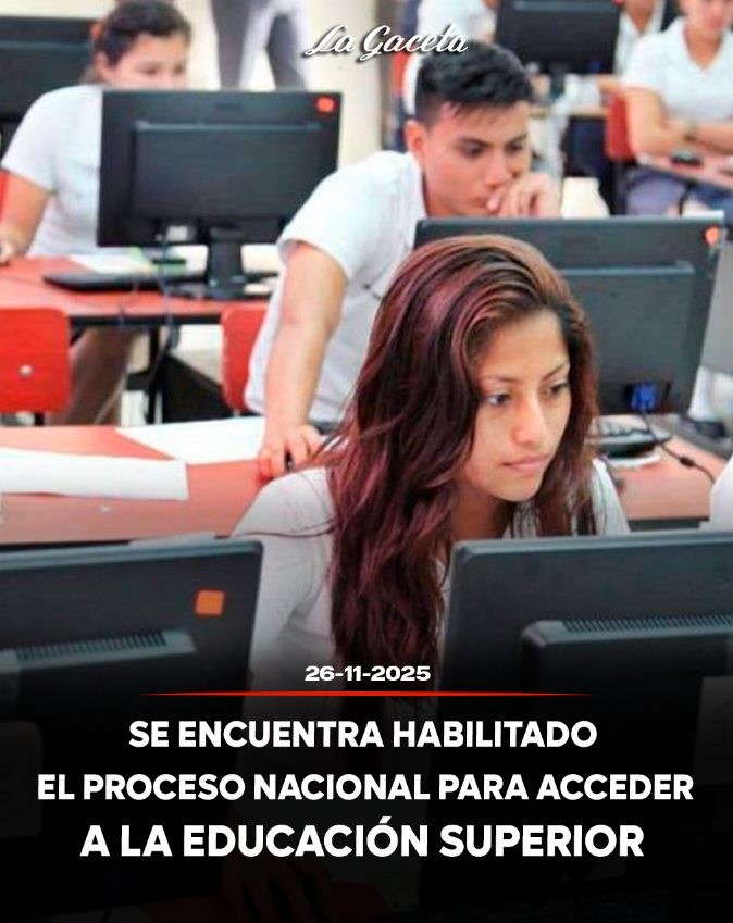 Se encuentra habilitado el proceso nacional para acceder a la educación superior pública en 2026