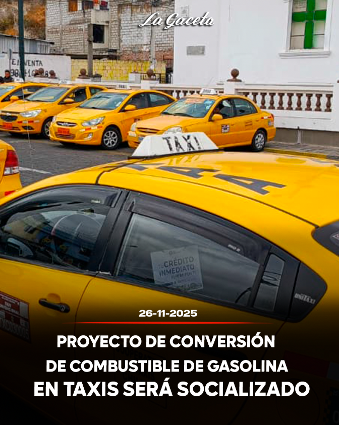 Proyecto de conversión de combustible de gasolina en taxis será socializado entre el gremio del taxismo de Cotopaxi