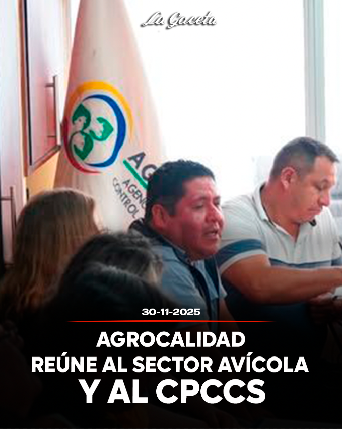 AGROCALIDAD reúne al sector avícola y al CPCCS para fortalecer políticas de desarrollo productivo