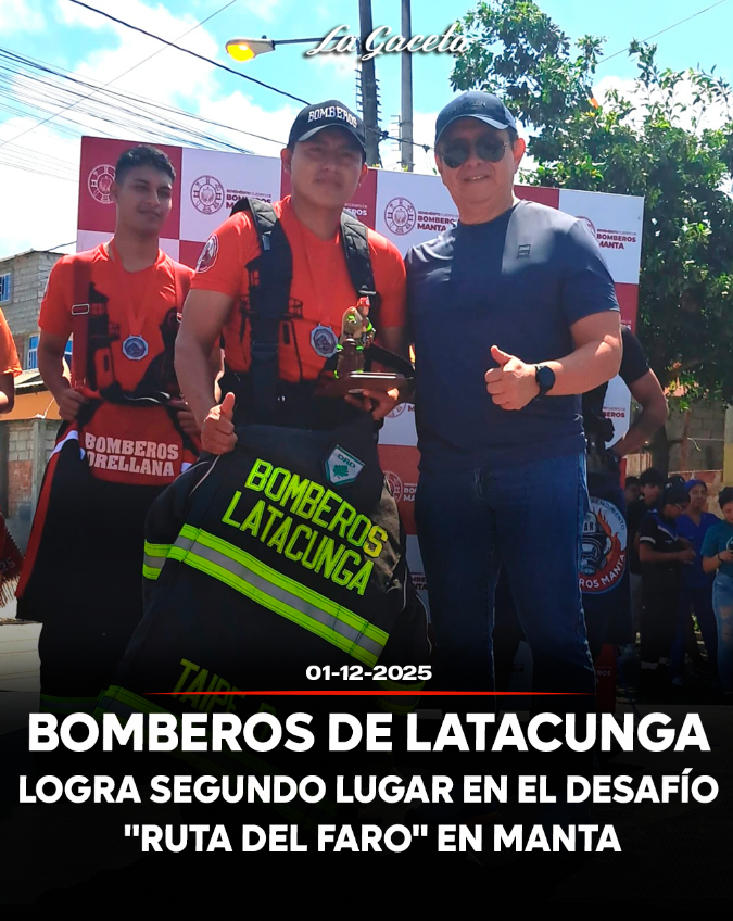 Bomberos de Latacunga logra segundo lugar en el desafío “Ruta del Faro” en Manta