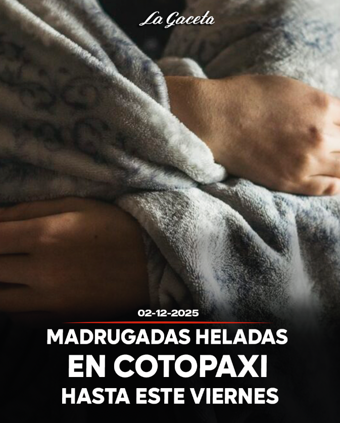 Madrugadas heladas en Cotopaxi hasta este viernes