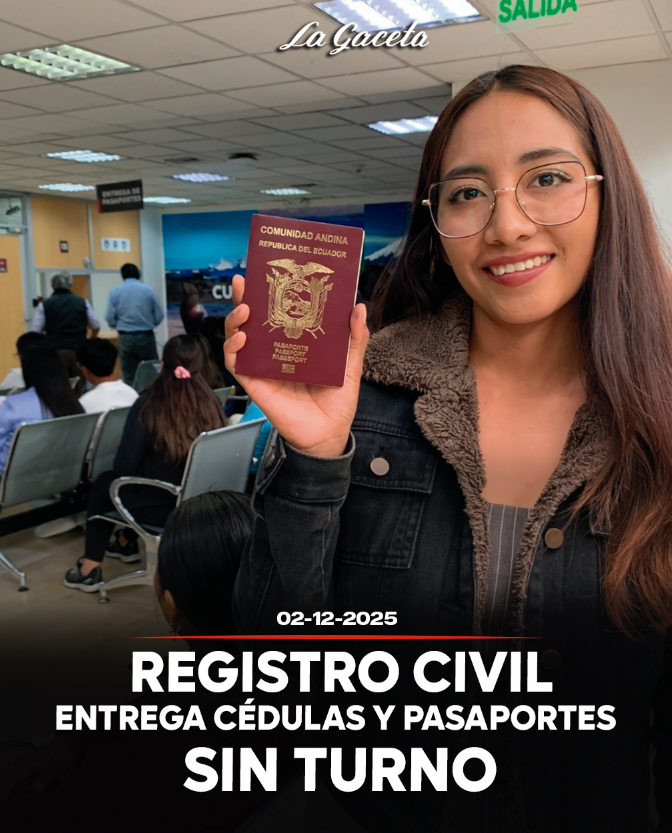 Registro Civil entrega cédulas y pasaportes sin turno