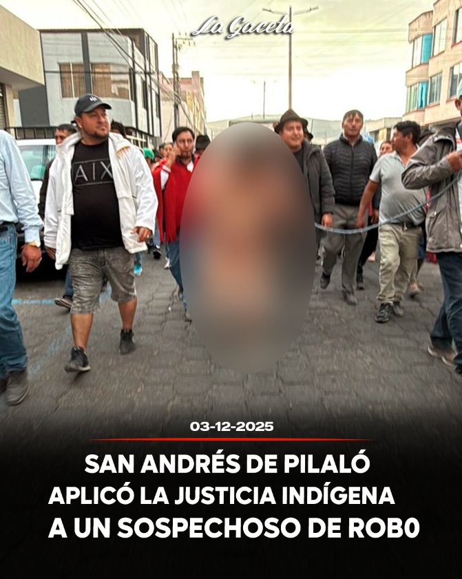 San Andrés de Pilaló aplicó la justicia indígena a un sospechoso de robo