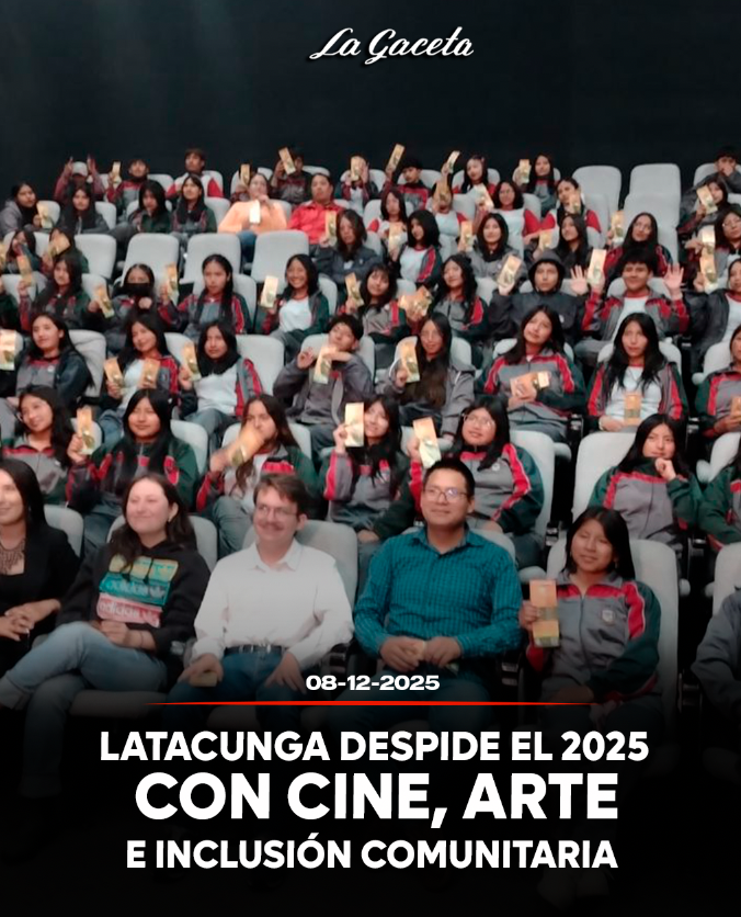 Latacunga despide el 2025 con cine, arte e inclusión comunitaria