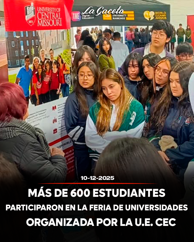 Más de 600 estudiantes participaron en la feria de universidades organizada por  la U.E. CEC