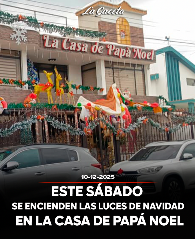 Este sábado se encienden las luces de Navidad en la Casa de Papá Noel