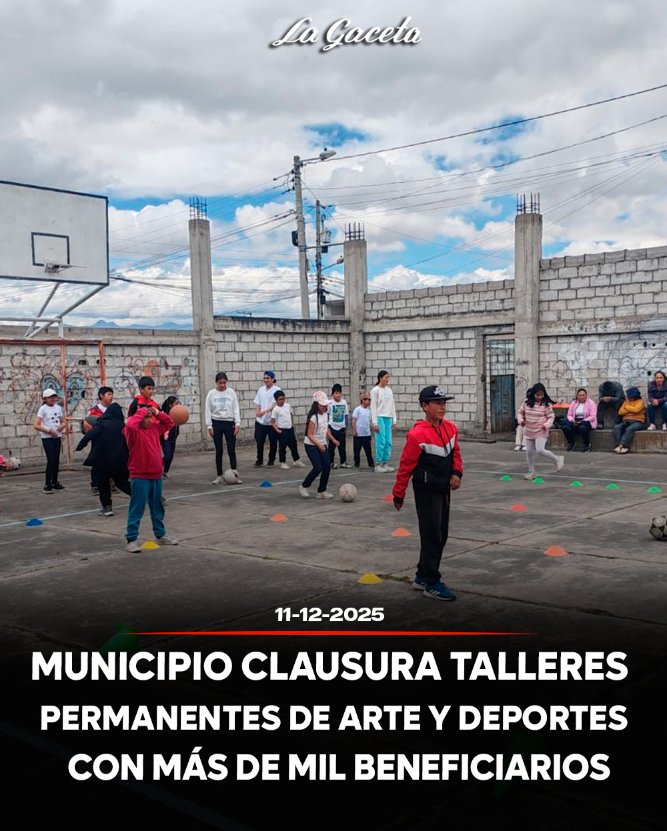 Municipio clausura talleres permanentes de arte y deporte con más de mil beneficiarios