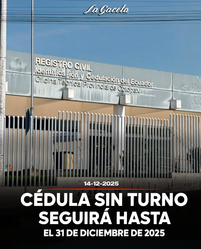 Cédula sin turno seguirá hasta el 31 de diciembre de 2025
