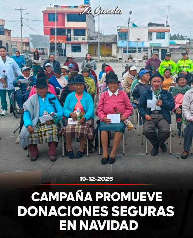 Campaña promueve donaciones seguras en Navidad