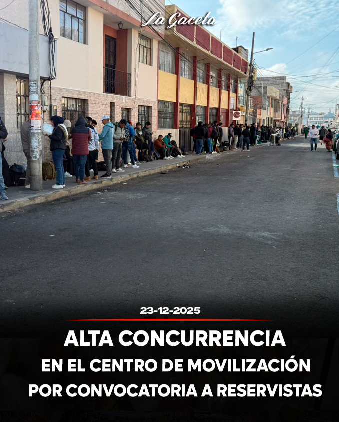 Alta concurrencia en el centro de movilización por convocatoria a reservistas