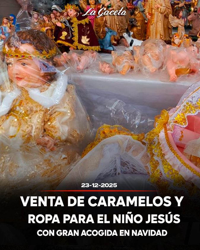 Venta de caramelos y ropa para el Niño Jesús con gran acogida en  Navidad