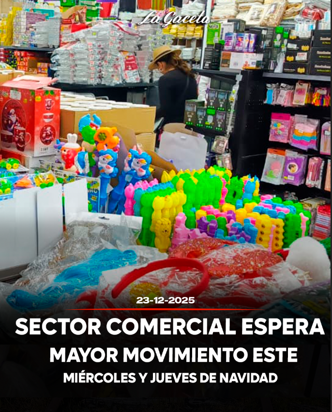 Sector comercial espera mayor movimiento este miércoles y jueves de Navidad