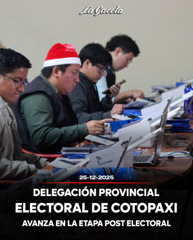 Delegación Provincial Electoral de Cotopaxi avanza en la etapa post electoral