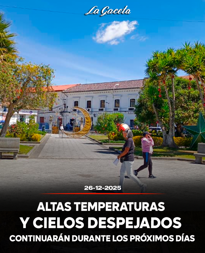 Altas temperaturas y cielos despejados continuarán durante los próximos días