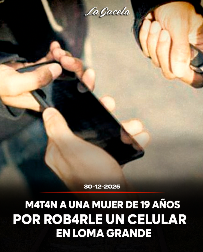 Matan a una mujer de 19 años por robarle un celular en Loma Grande