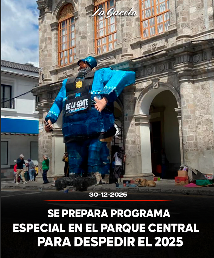 Se prepara programa especial en el parque central para despedir el 2025