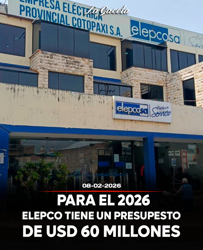 Para el 2026 Elepco tiene un presupuesto de USD 60 millones