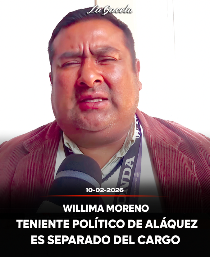 William Moreno teniente político de Aláquez es separado del cargo por su arbitrariedad