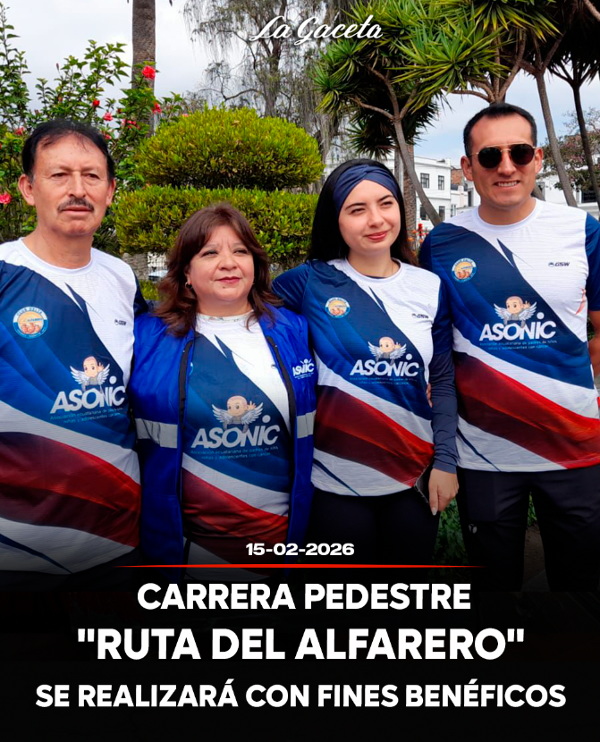 Carrera pedestre “Ruta del Alfarero” se realizará con fines benéficos 
