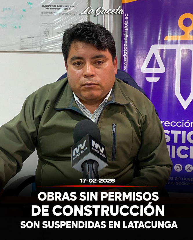 Obras sin permisos de construcción son suspendidas en Latacunga