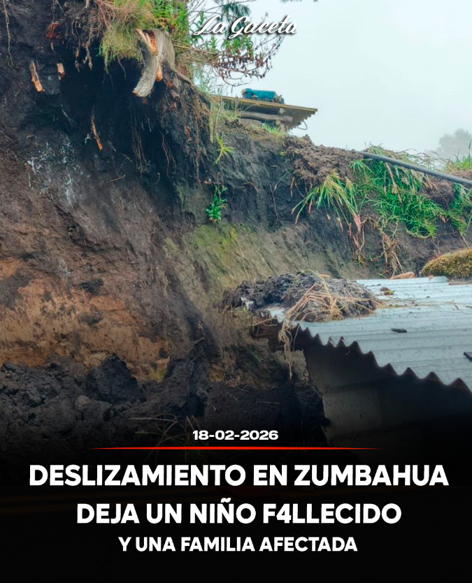 Deslizamiento en Zumbahua deja un niño fallecido y una familia afectada