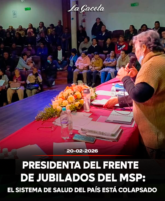 Presidenta del Frente de Jubilados del MSP